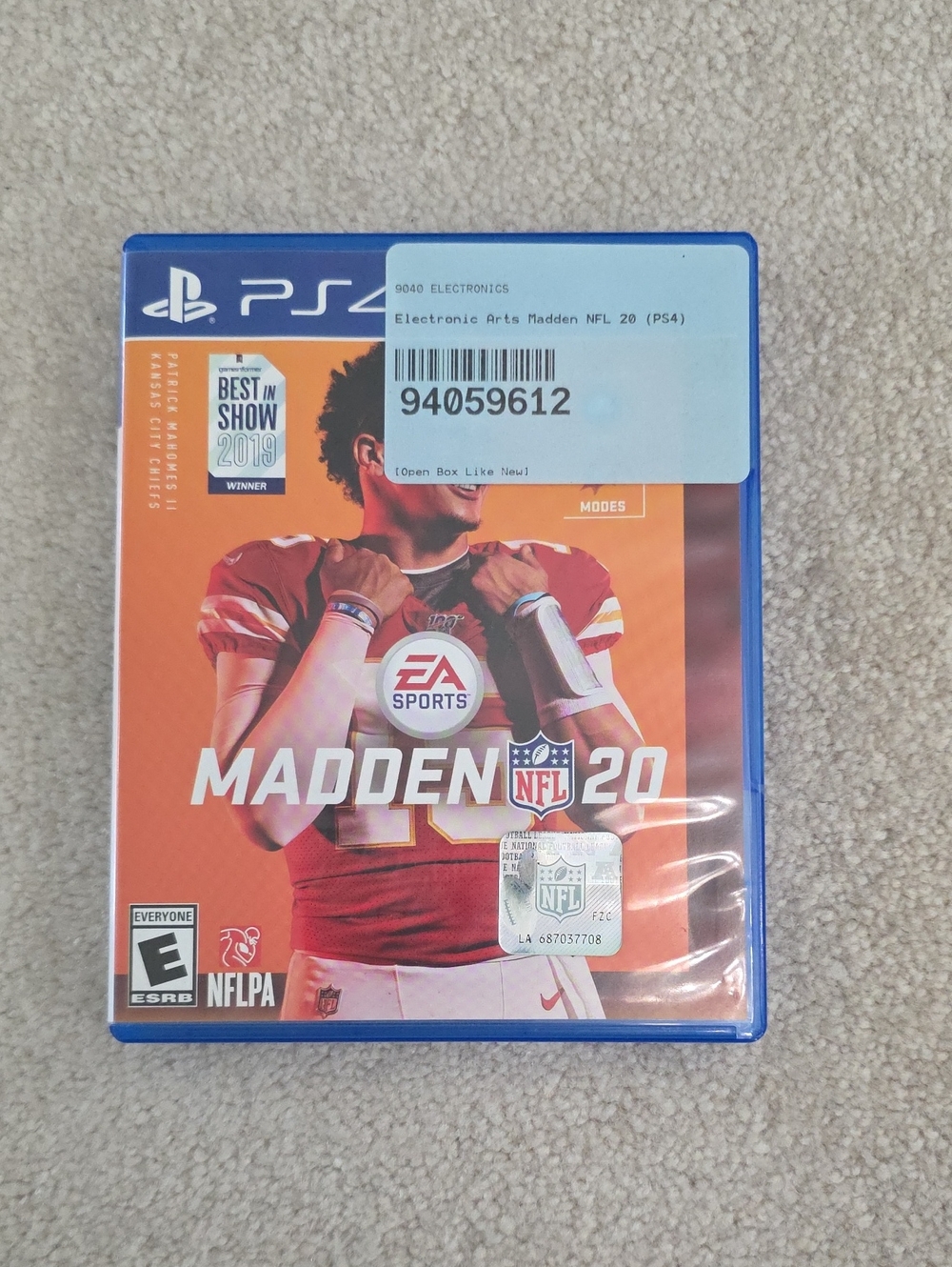 Madden NFL 20 (PS4) - Orange Cover